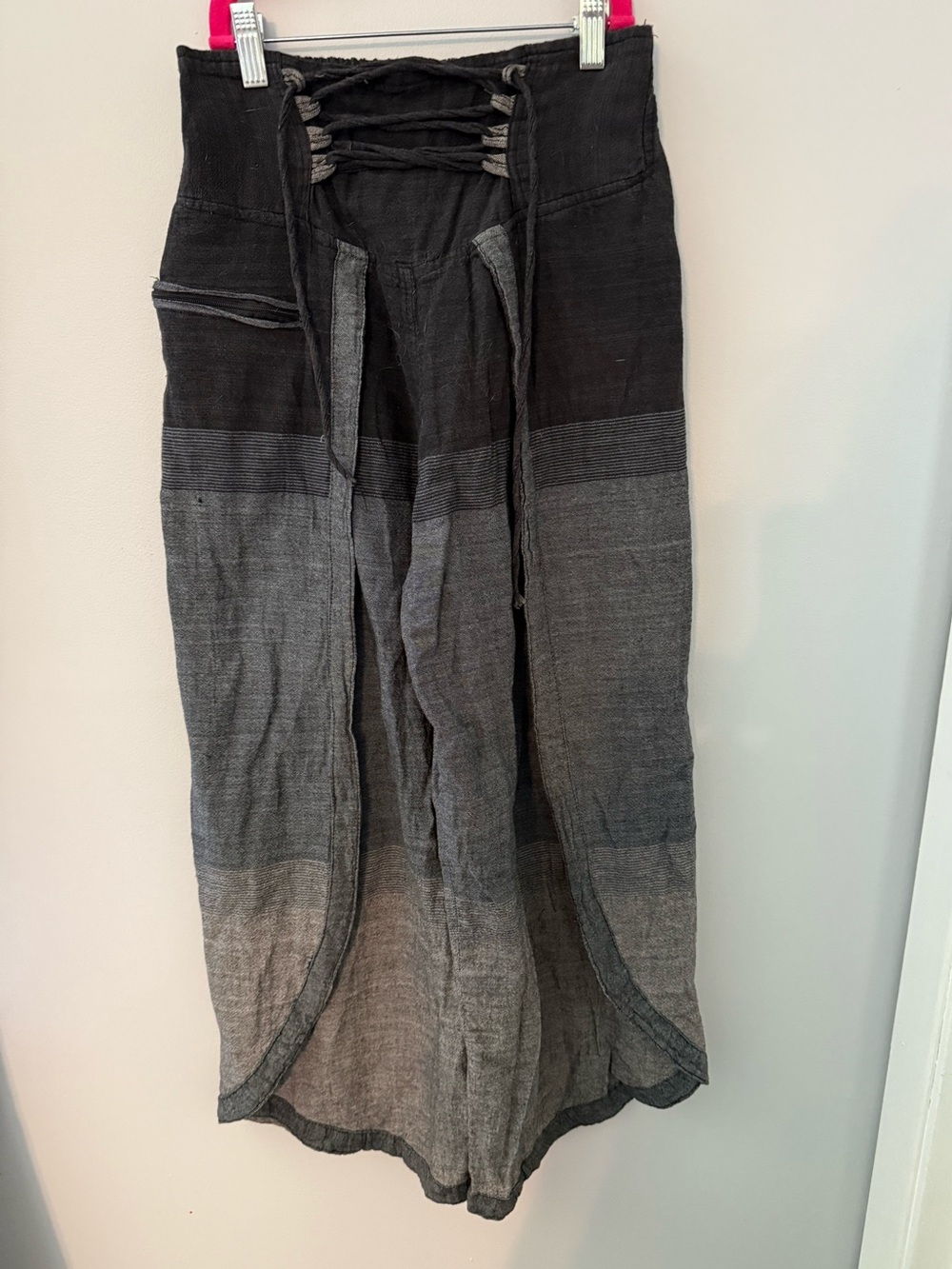Bohemian Gypsy Hippie Yoga Plaid
Palazzo Gaucho Wrap Pants L/XL